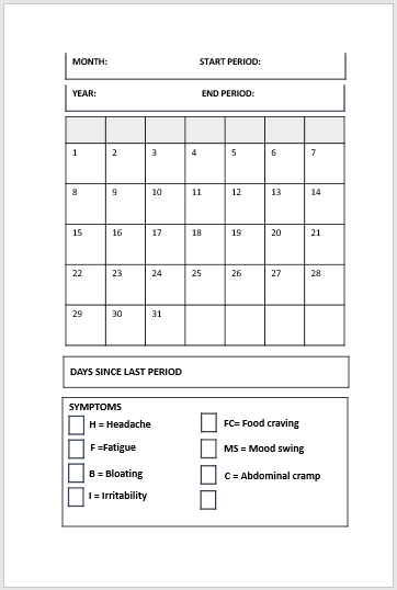 Monthly Cycles Period Tracker